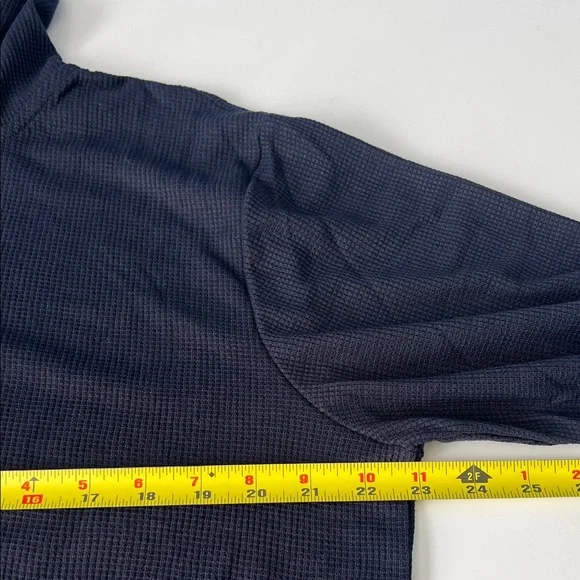 TRUE ROCK Hooded Henley Lightweight Men’s Navy Knit Top XXL - NWT - Picture 3 of 8